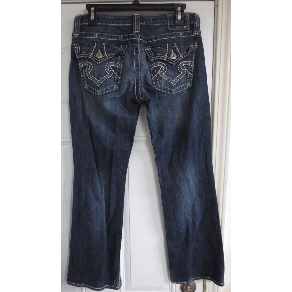 Big Star Remy Jeans Pants Blue Size 29 x‎ 29 Cotton Stretch Low Rise Boot Cut